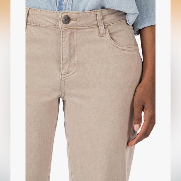 New With Tags Kut from the Kloth Catherine Boyfriend Pqnt in Wheat Sz 4 - Picture 4 of 12